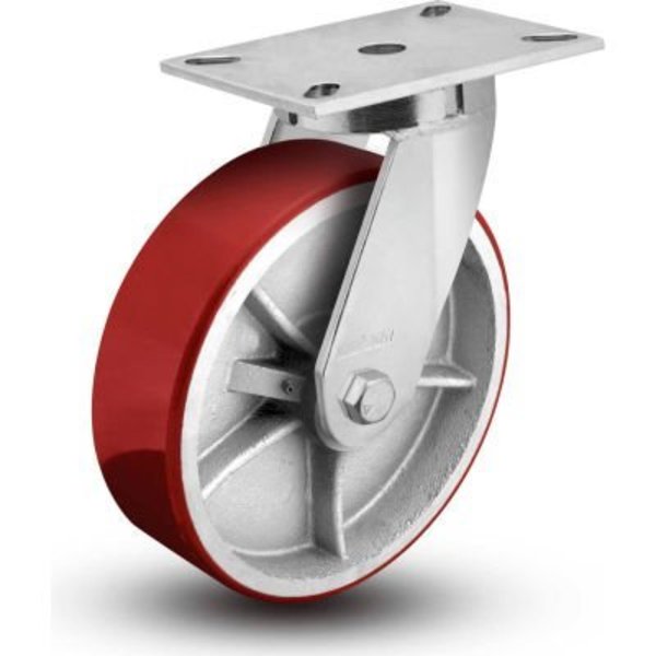 Colson ¬Æ 7 Series Swivel Plate Caster Mold-On Polyurethane 10" Dia. 3000 Lb 7.10689.979.7 LH12.5